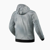 Giacca Saros WB, una giacca moto con protezioni SEESMART. Colore Nero-Antracite. Di REV'IT!.